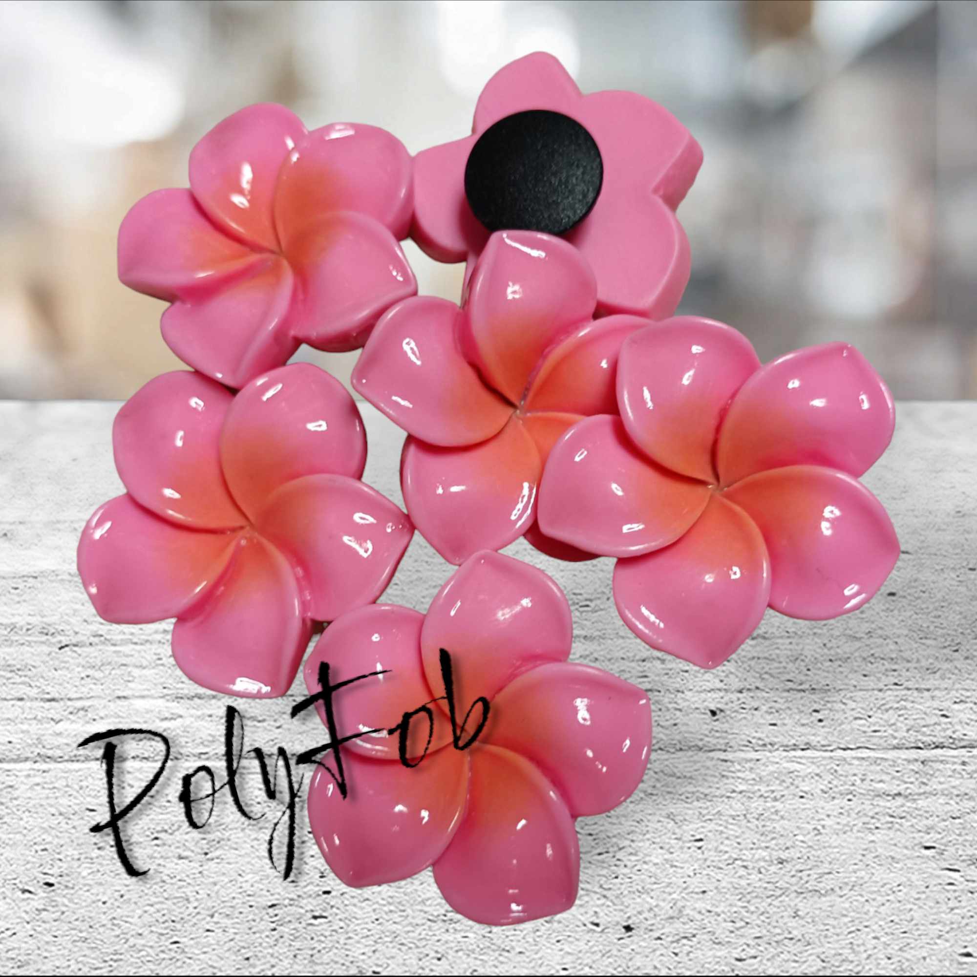 PLUMERIA FLOWER CROC CHARM – PolyFob