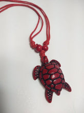 Load image into Gallery viewer, ADJUSTABLE NECKLACE WITH TURTLE PENDANT
