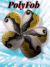 Load image into Gallery viewer, PLUMERIA TRIBAL SWIRL HAIR CLIP
