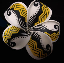 Load image into Gallery viewer, PLUMERIA TRIBAL SWIRL HAIR CLIP
