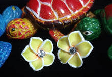 Load image into Gallery viewer, FIMO PLUMERIA EARRINGS
