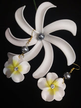 Load image into Gallery viewer, FIMO DANGLING EARRINGS WITH PEARLS
