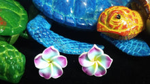 Load image into Gallery viewer, LIL TEINE FIMO PLUMERIA EARRINGS
