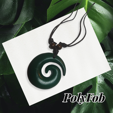 Load image into Gallery viewer, ADJUSTABLE RESIN FAUX JADE POLYNESIAN PENDANT
