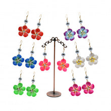 Load image into Gallery viewer, FIMO DANGLING EARRINGS WITH PEARLS
